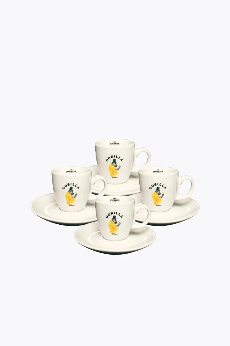 Gorilla Espresso Tassen 4er Set