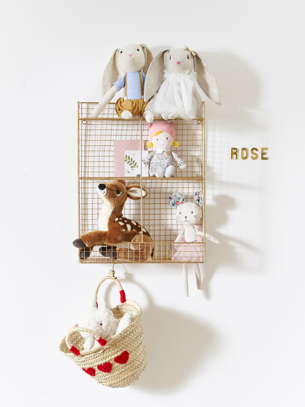 Doudou lapin chiffon