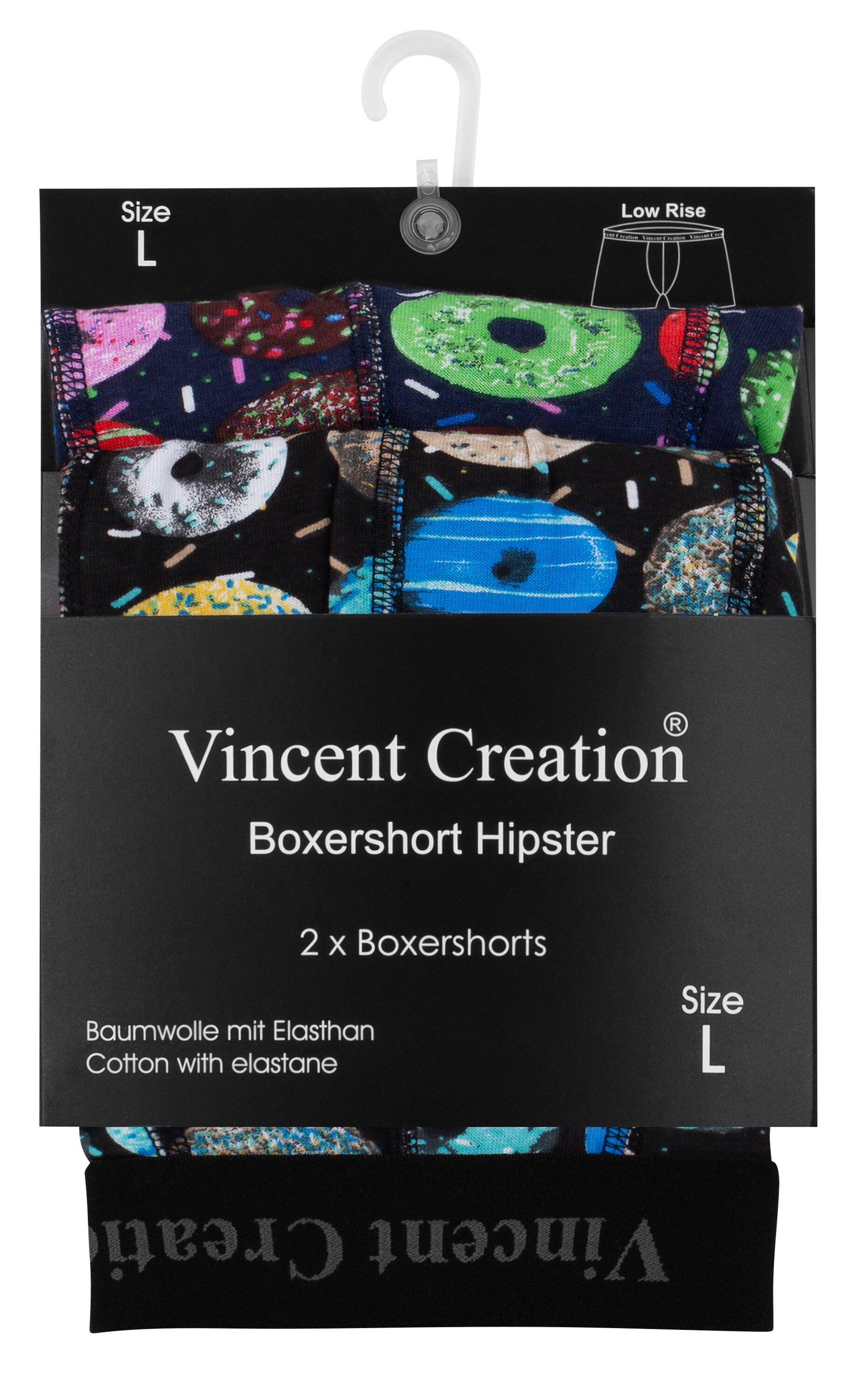 Vincent Creation® Boxershorts 2er Pack Donuts