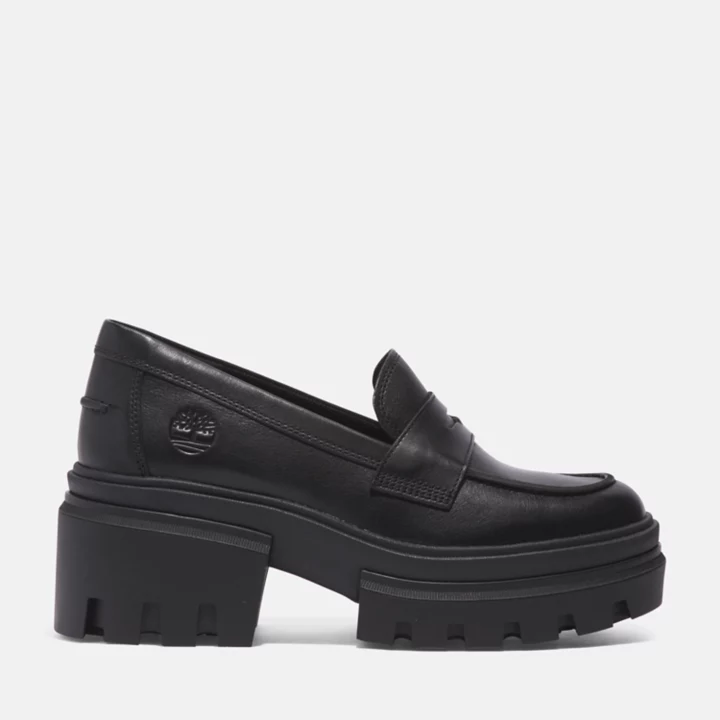 Mocassin pour femme en noir