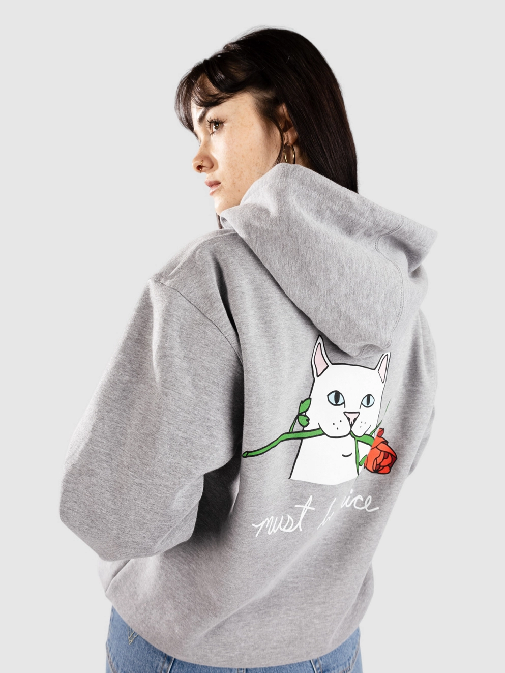 RIPNDIP Romantic Nerm Hoodie heather gray