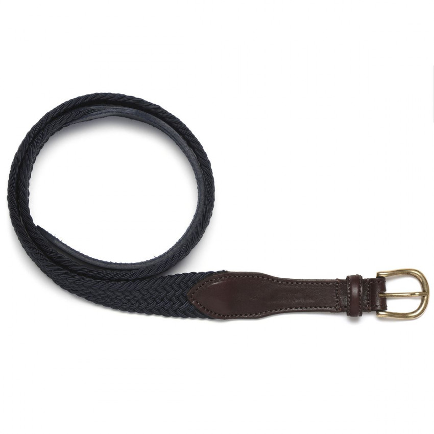 CEINTURE EN RAYONNE blue marine brown