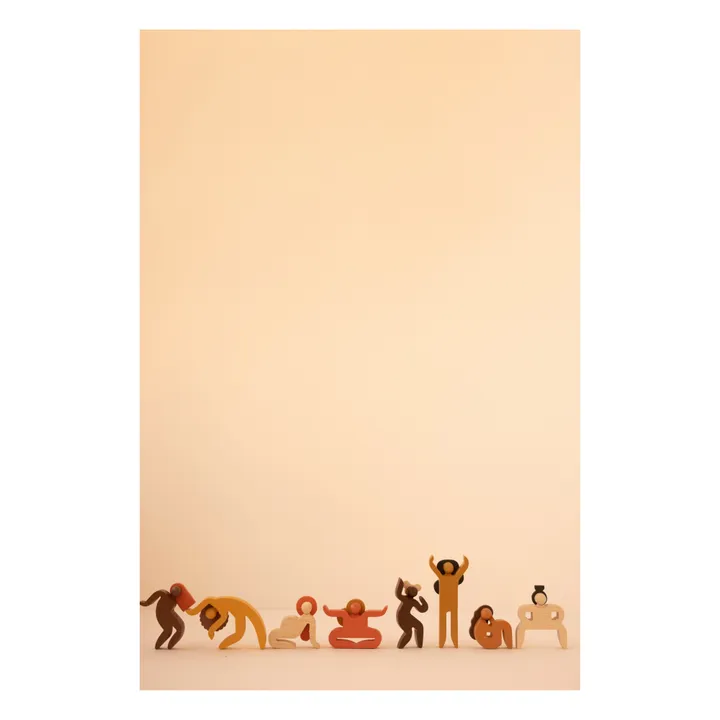 Babai Toys Figurines en bois - Women Moods