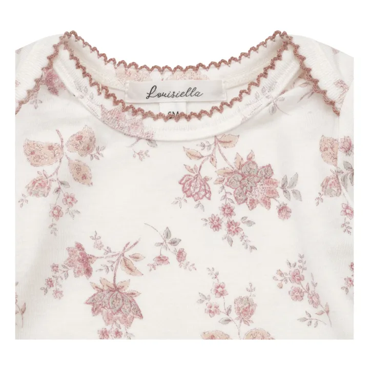 Louisiella Pyjama Poenia Fleuri Bébé | Vieux Rose