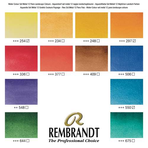 Talens REMBRANDT Aquarellkasten 