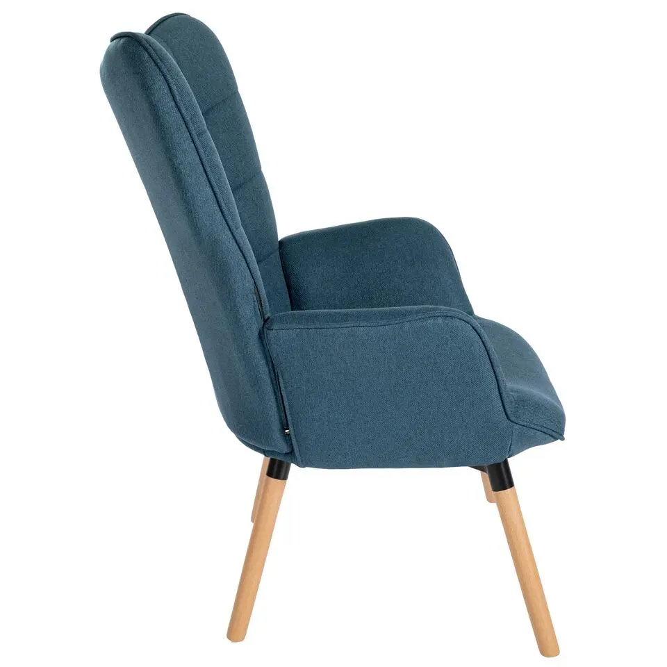 CLP Fauteuil Garding natura Frame - Stof - blauw