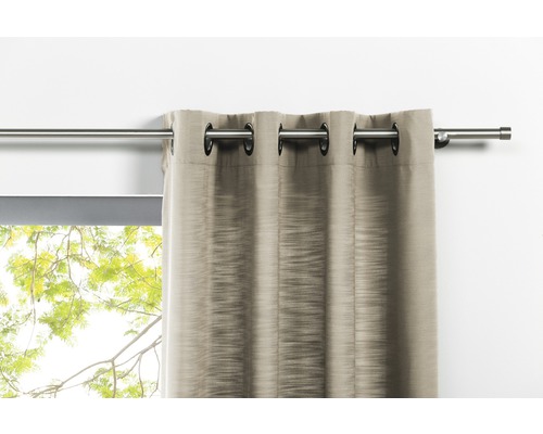 Sjaal met oogjes, balans beige 135x245 cm