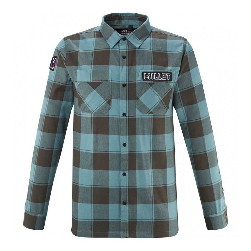 Millet HERITAGE FLANNEL - Surchemise Homme hydro/deep jungle