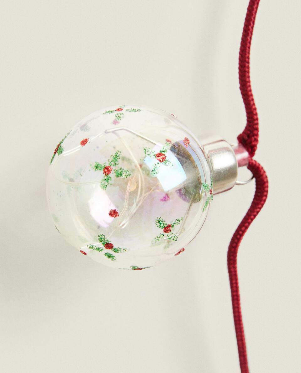 Guirlanda decorativa de Natal com luzes