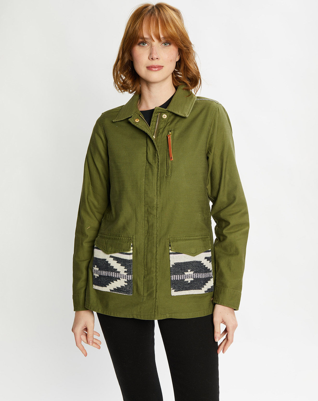 Scotch & Soda Veste droite Militaire kaki
