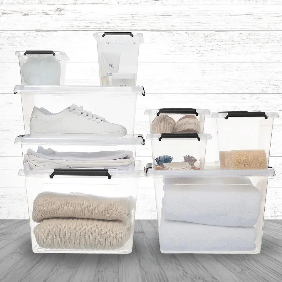 5Five Opbergkist met deksel - Clip Box - 2L - 19x15x11 cm
