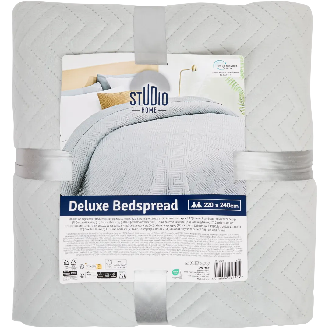 Studio Home velvet bedsprei 220 x 240 cm | diverse varianten