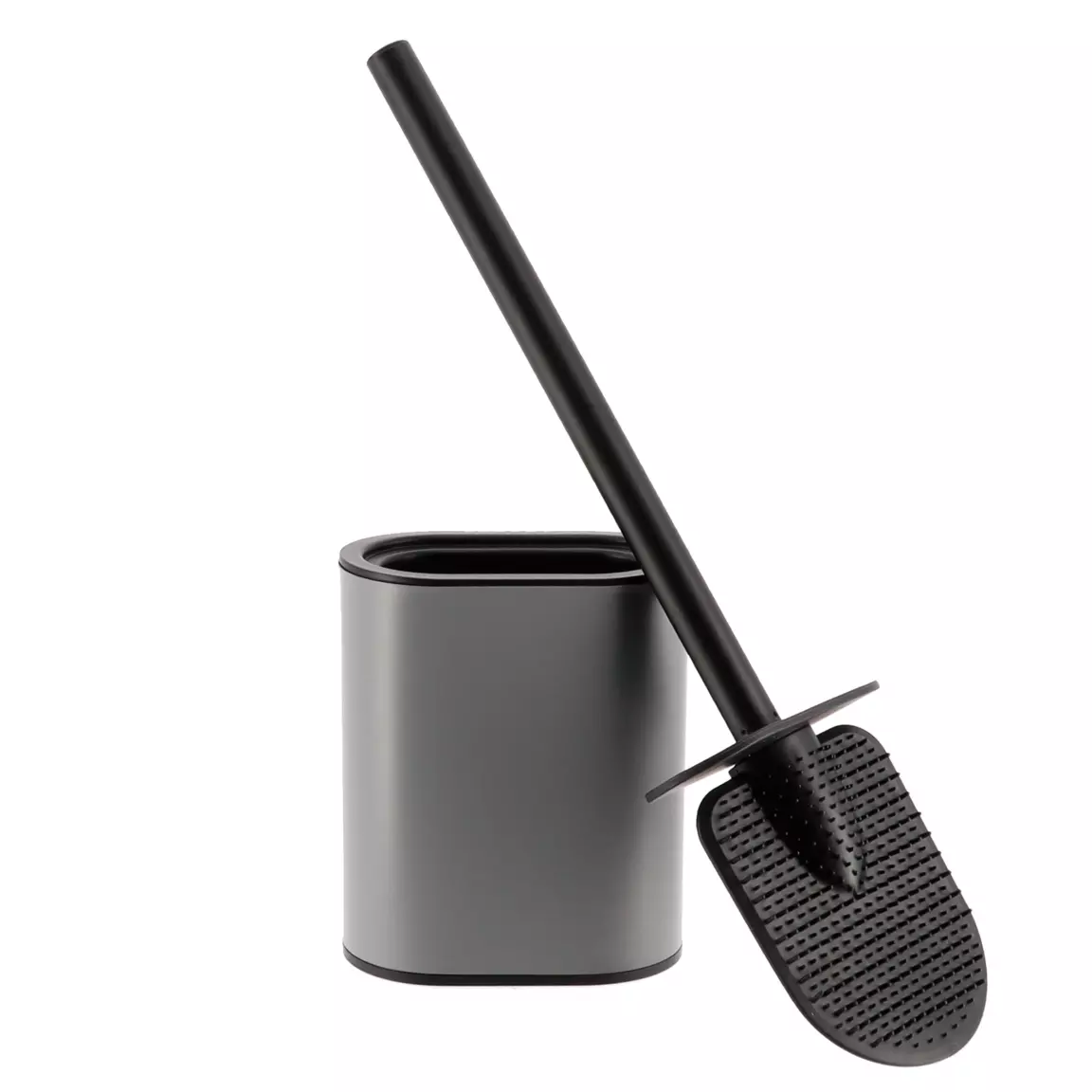 Brosse WC à tête plate Black Line Gris/Noir