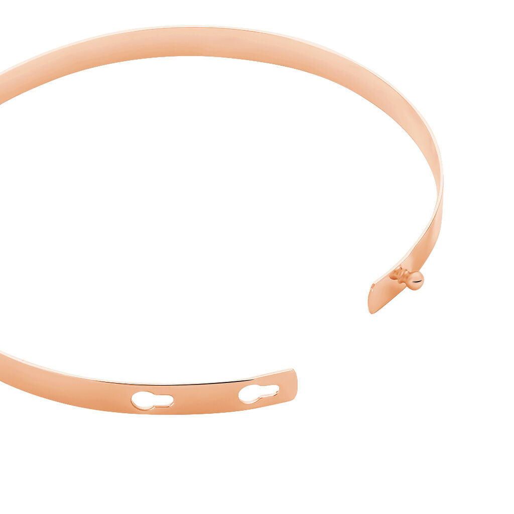 Bracelet Jonc Ludivine Argent Rose