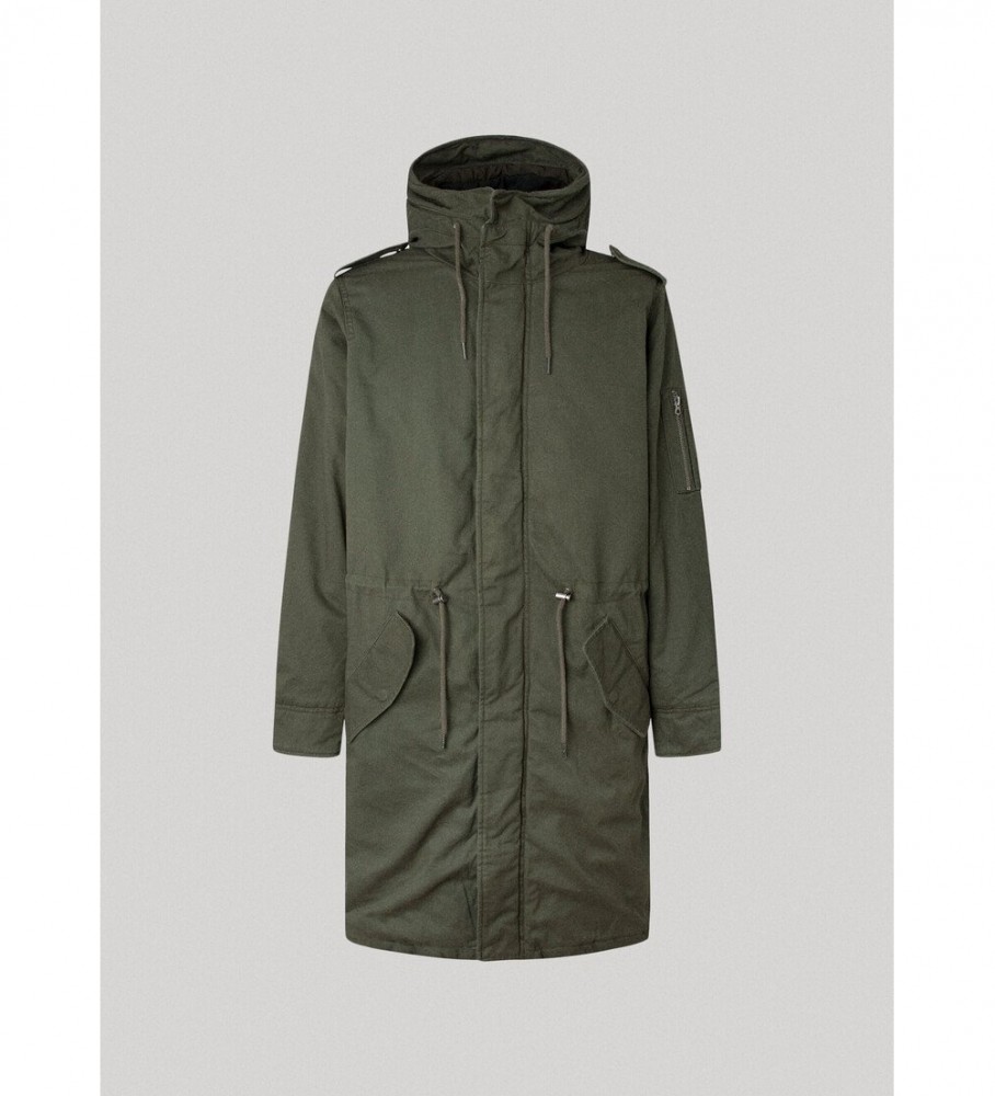 Parka Bowie verde da Pepe Jeans