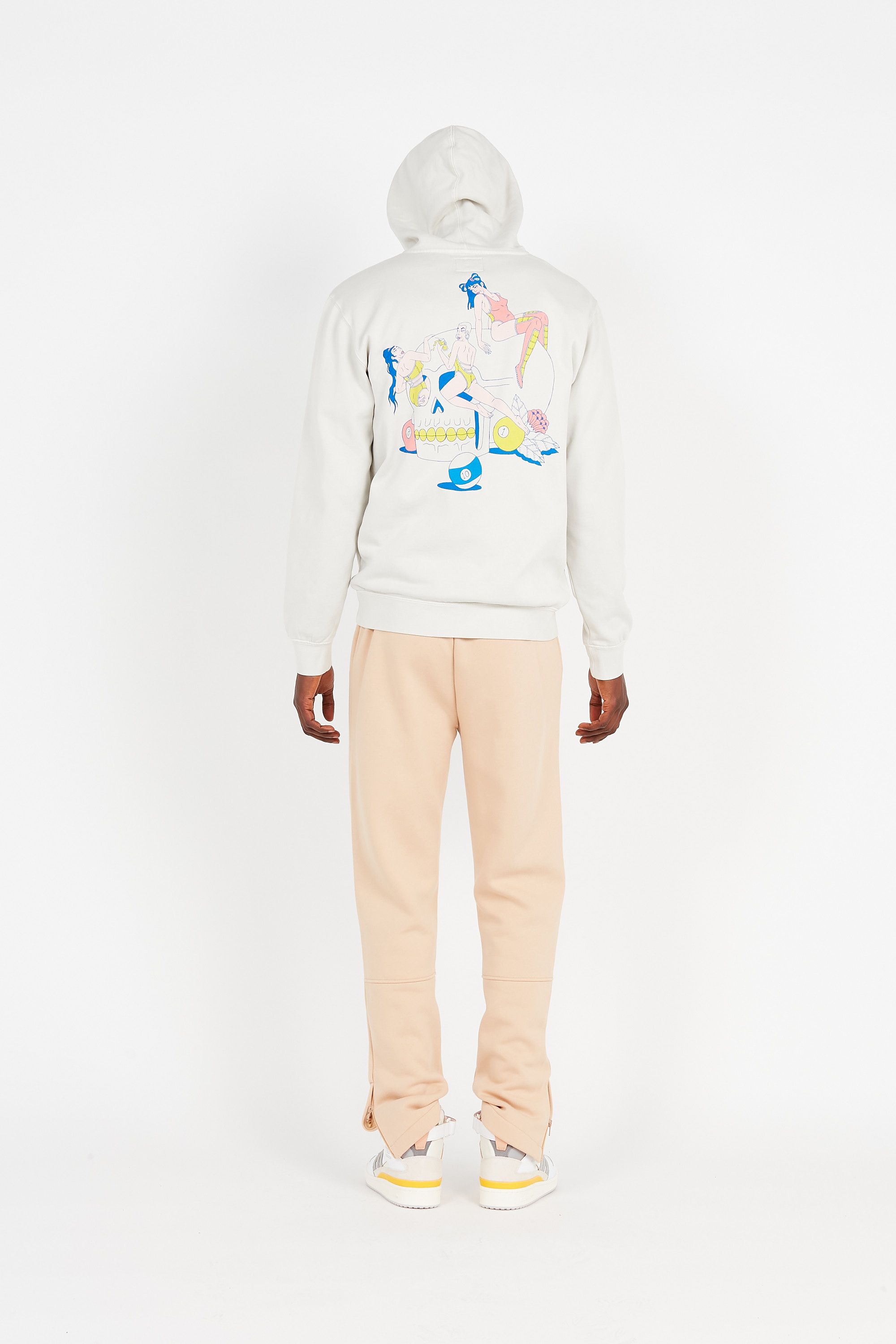 Hologram Jogging  Pant Monochrome Beige