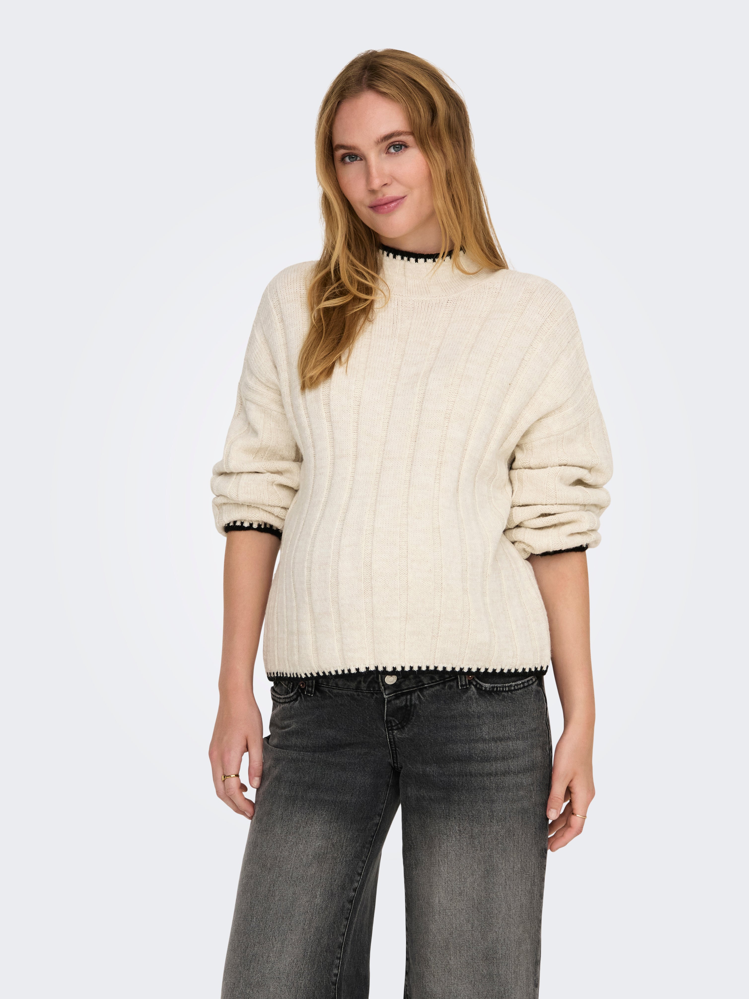 OLMCHICK Strickpullover Pumice Stone