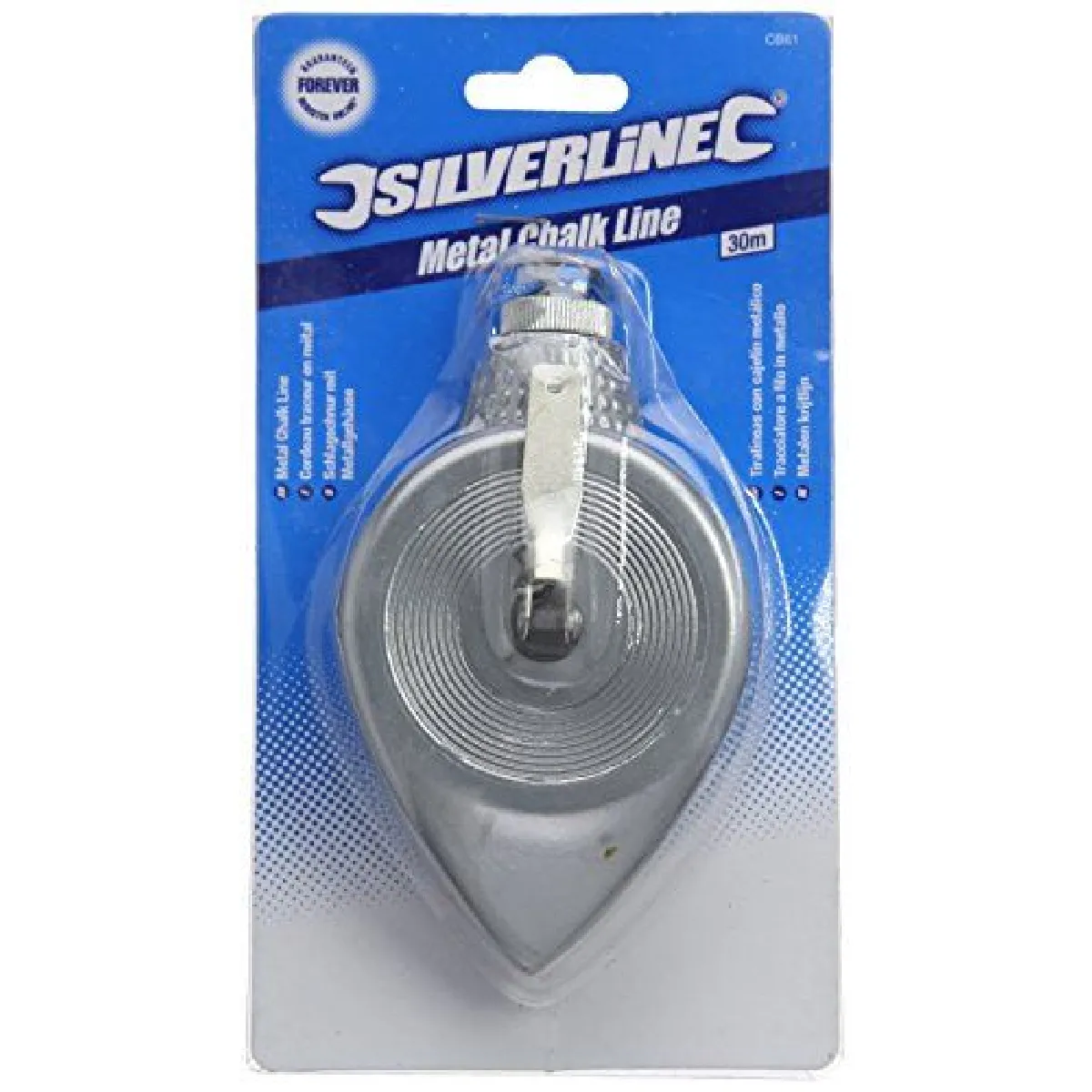 SILVERLINE Cordeau Traceur en Métal - 30 m