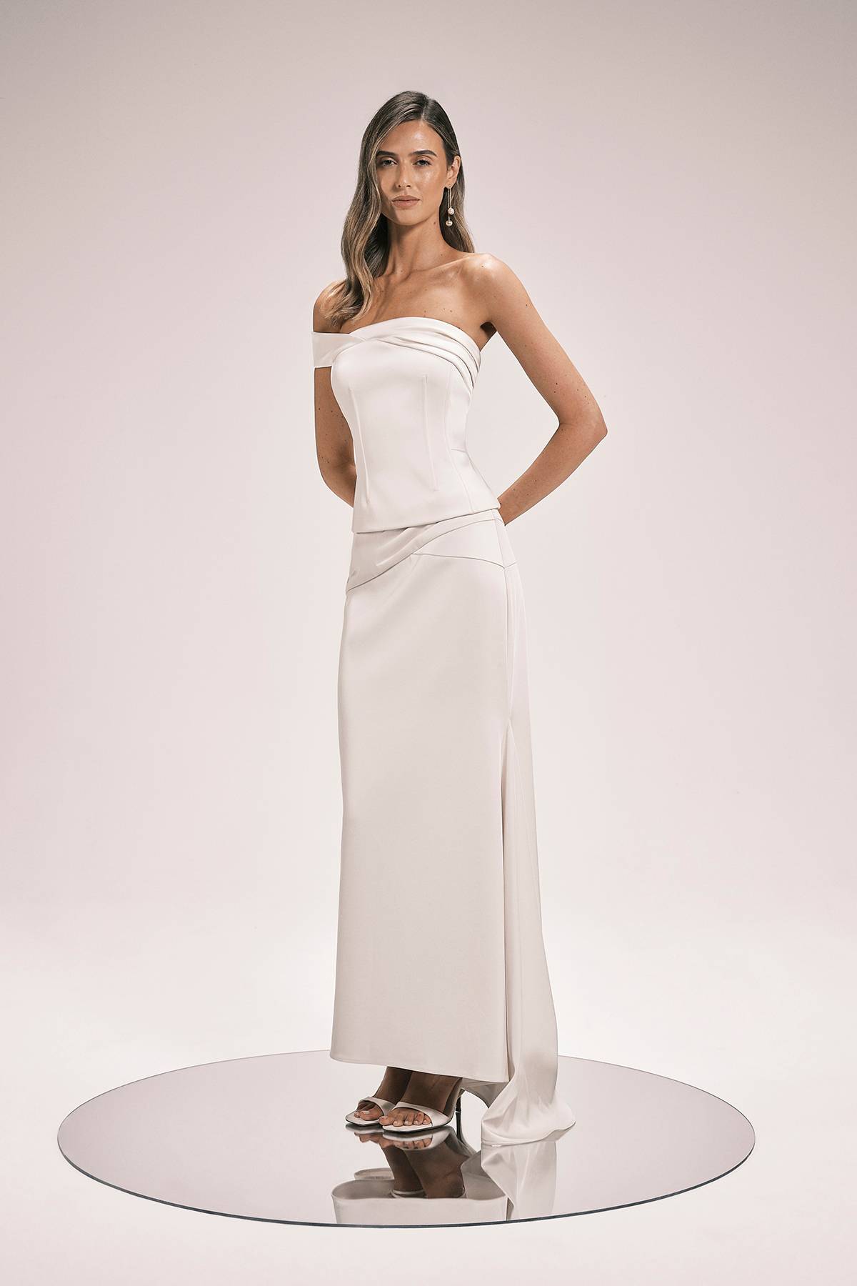 KarenMillen Top Bustier Ajusté En Satin
