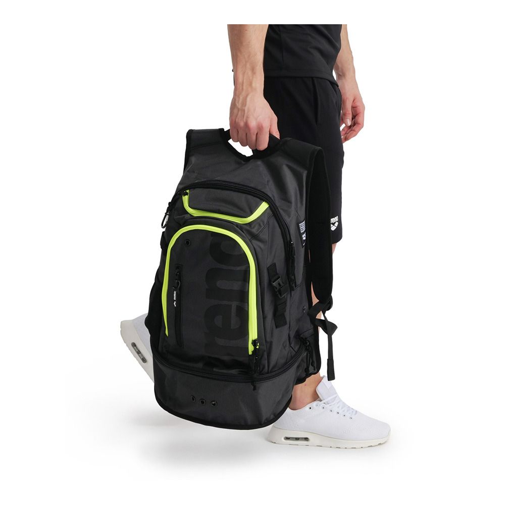 Arena FASTPACK 3.0 40L - Sac À dos dark smoke/neon yellow