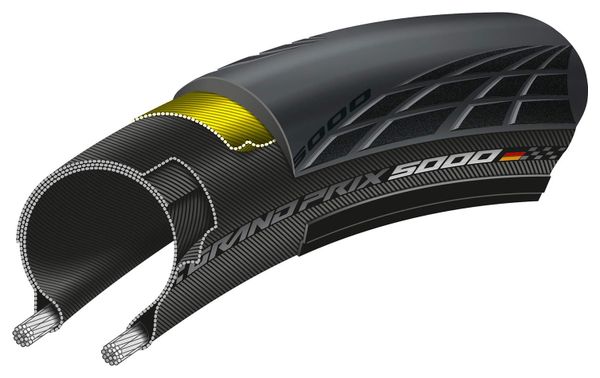 Pneu Route Continental GP 5000 650b Tubetype Souple Vectran Breaker BlackChili