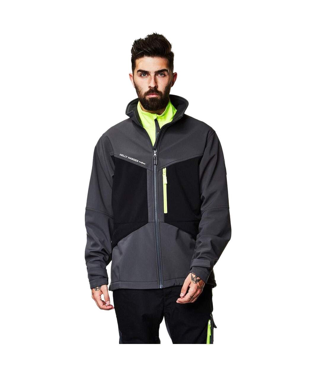 Helly Hansen - Veste Softshell AKER - Homme (Gris ardoise/Noir) - UTBC3947