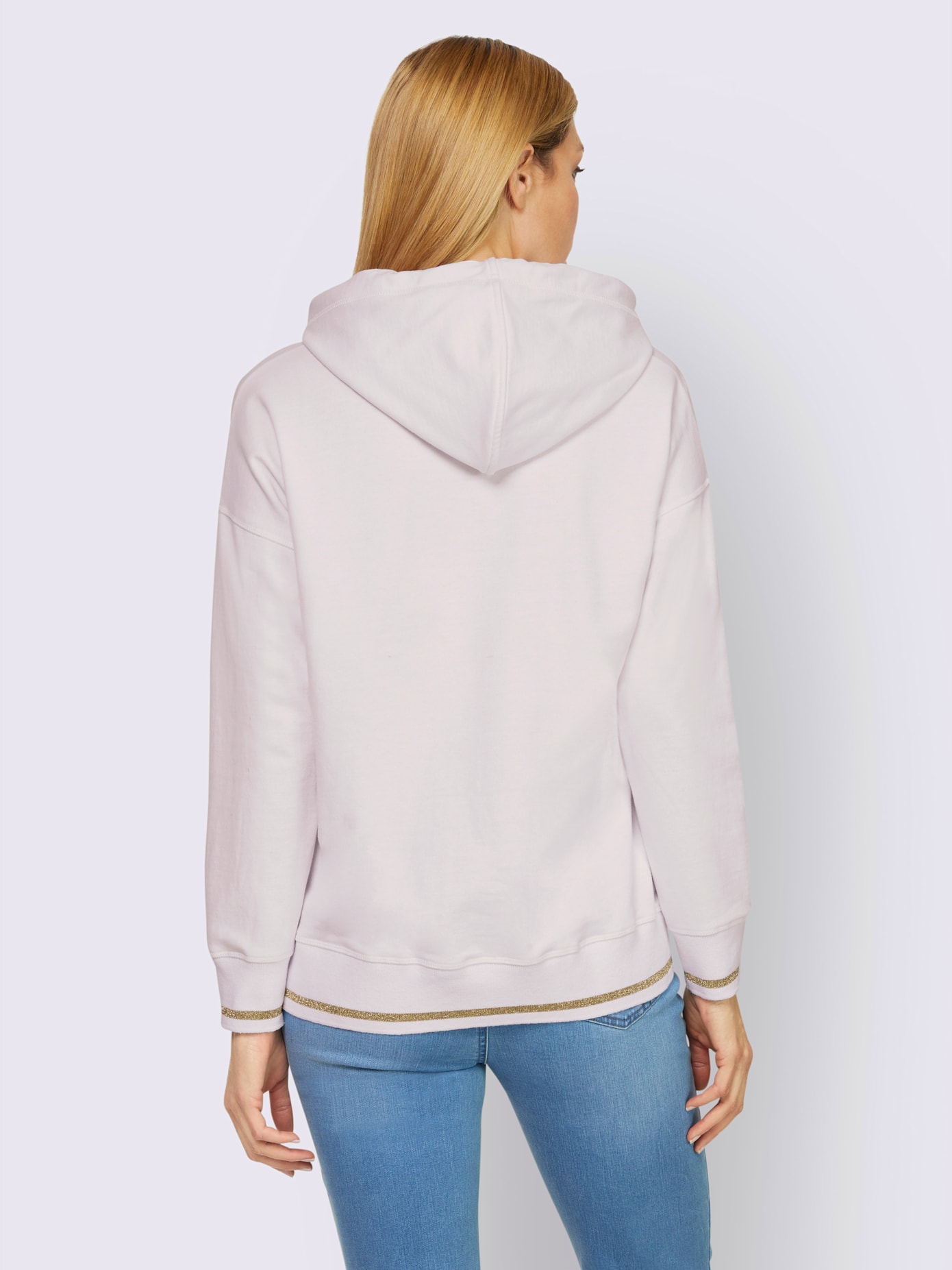 Sweat-shirt imprimé métallique mode