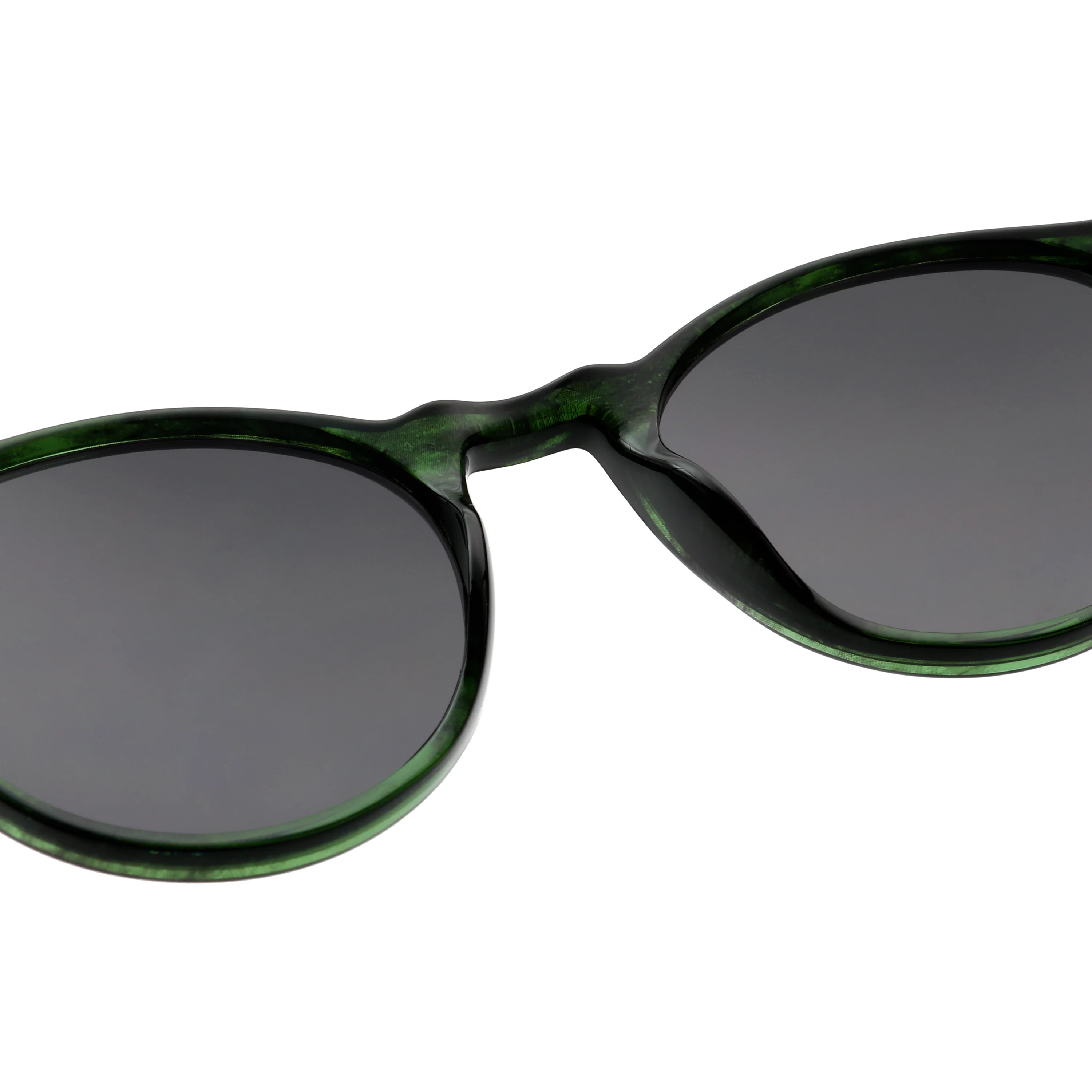 A. Kjærbede  Marvin solbrille - Green Marble Transparent