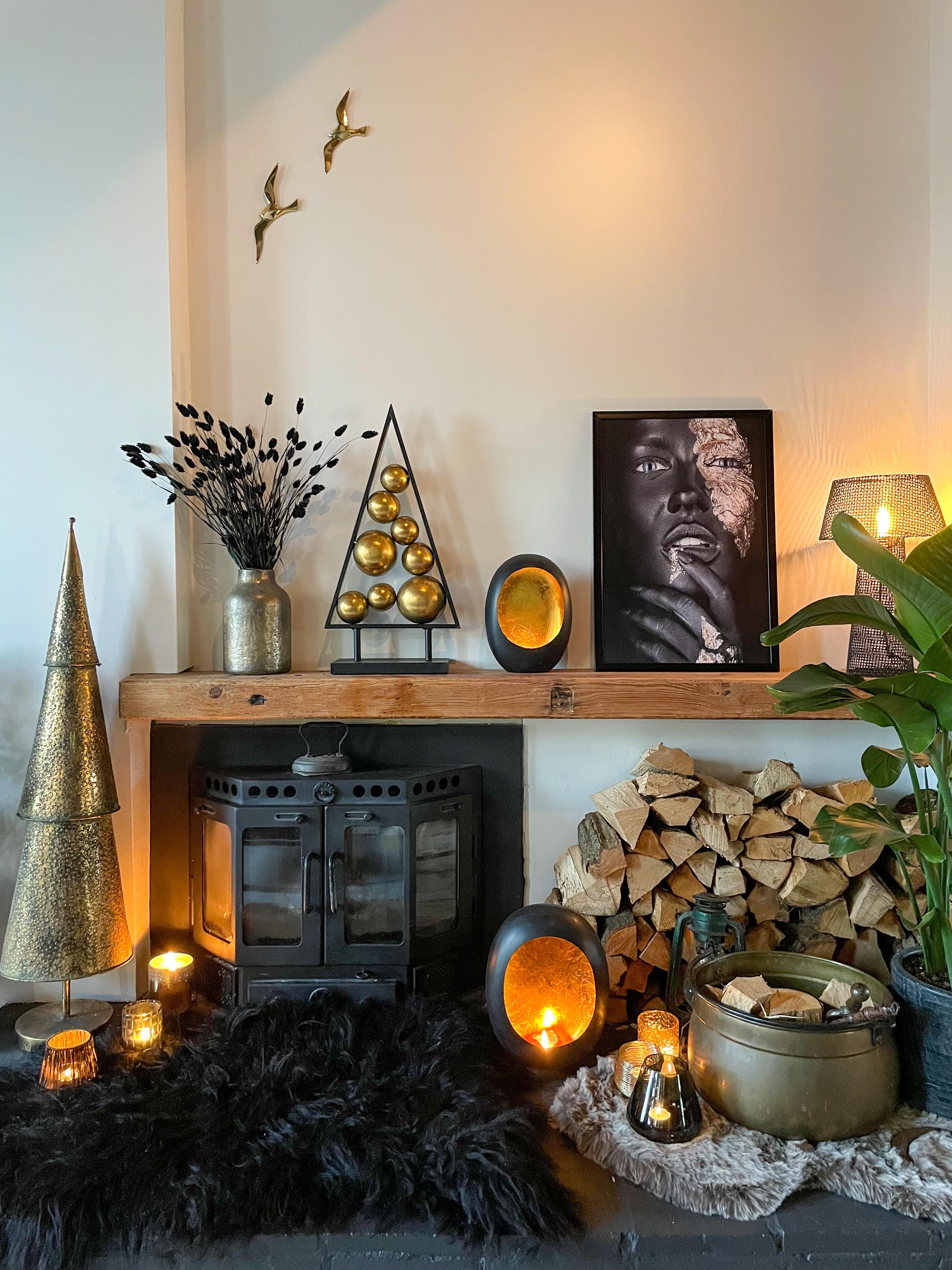 Kerstdecoratie RANUA Kerstboom 65 cm Goud