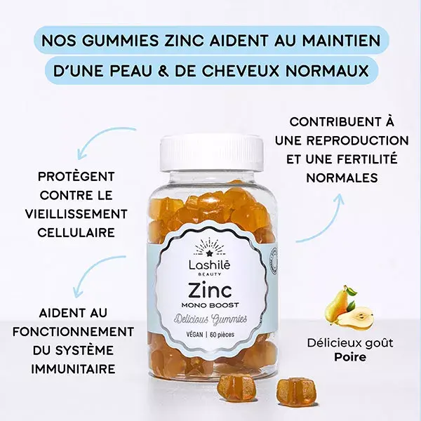 Lashilé Beauty Zinc Mono Boost 60 gummies