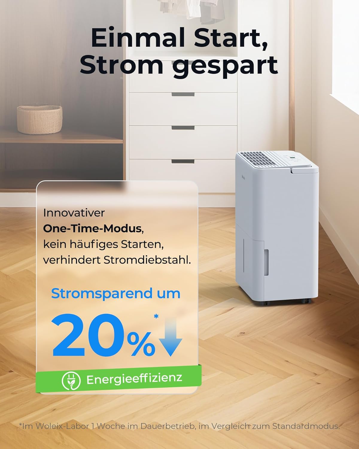 Luftentfeuchter elektrisch 12L, Entfeuchter elektrisch für Keller, Raumentfeuchter elektrisch 35dB für Räume bis zu 122m³/25m², mit Filter und 1M Ablaufschlauch, Timer, 10 J. Gar.
