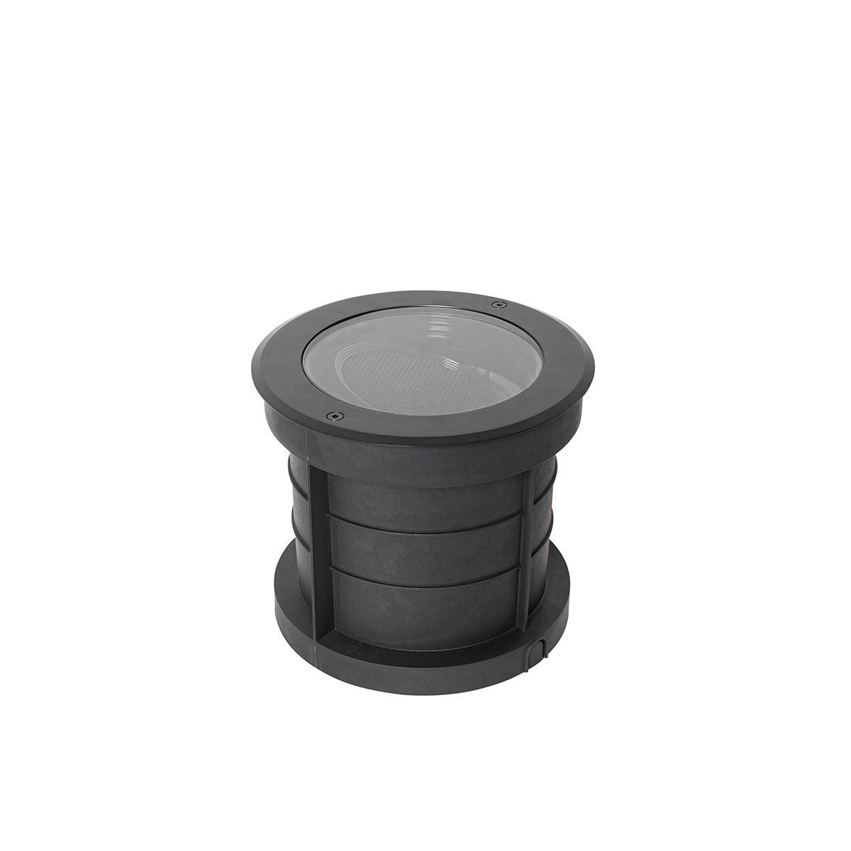 Set van 6 dimbare buiten grondspots zwart IP65 incl LED - Delux Honey