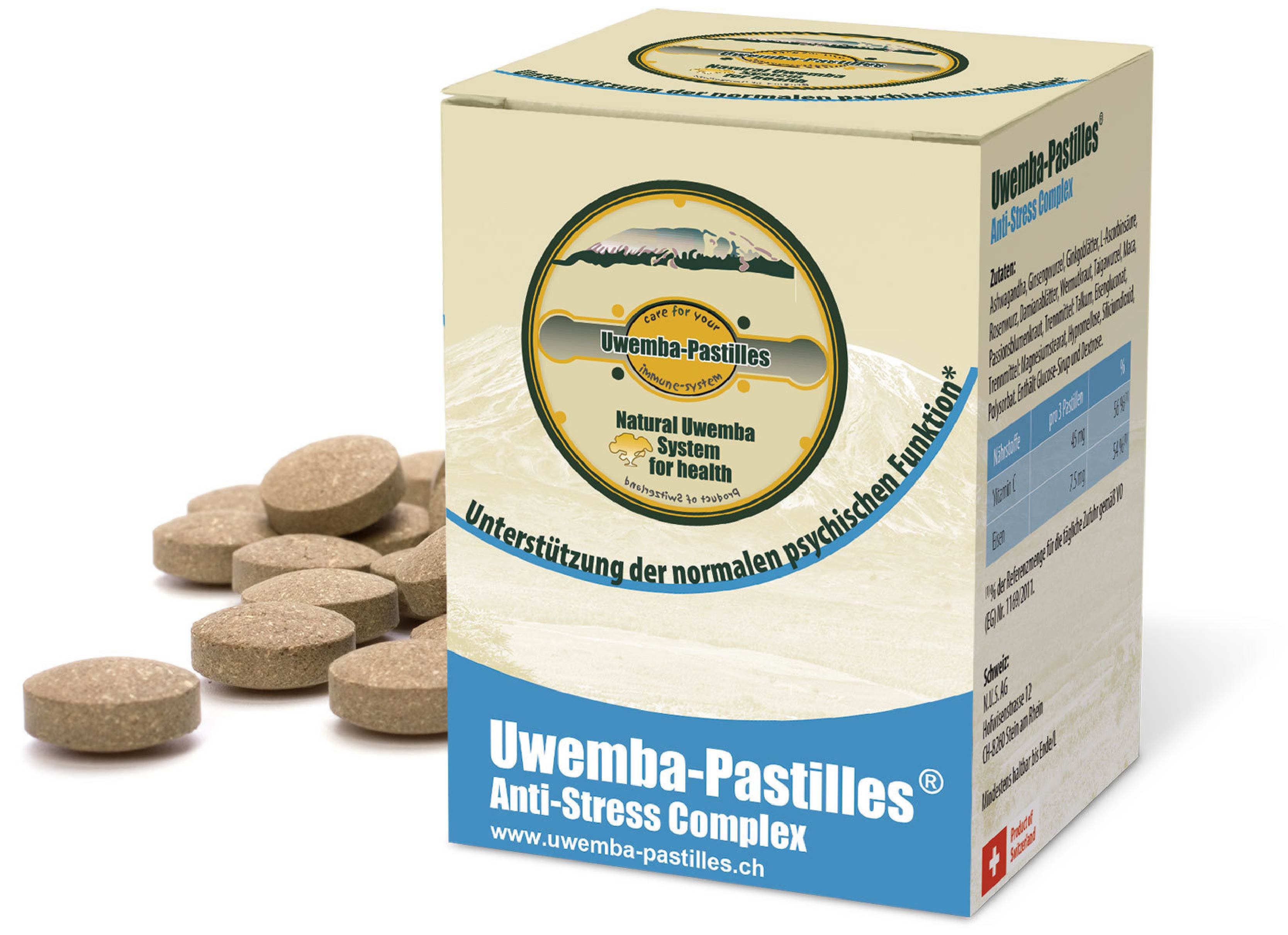 UWEMBA-PASTILLES Anti-Stress Complex<br>135 Stück, Dose, Pastillen