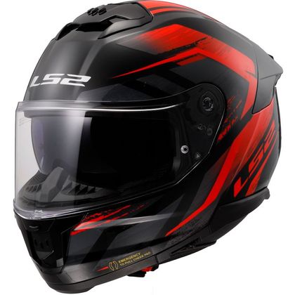 Casque LS2 FF808 - STREAM II - FURY - Noir / Rouge