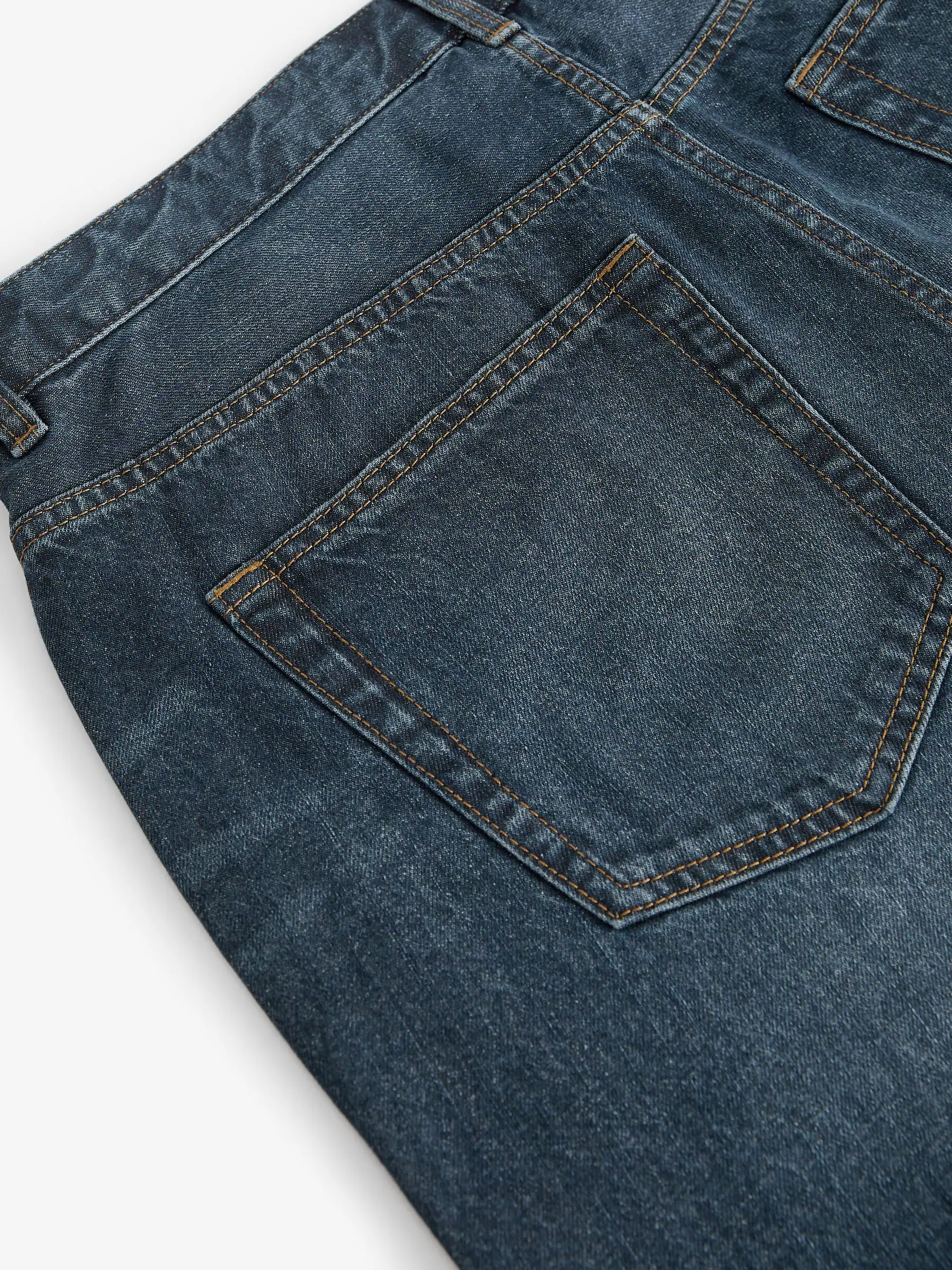 Mediumblauw - 100% katoenen authentic jeans