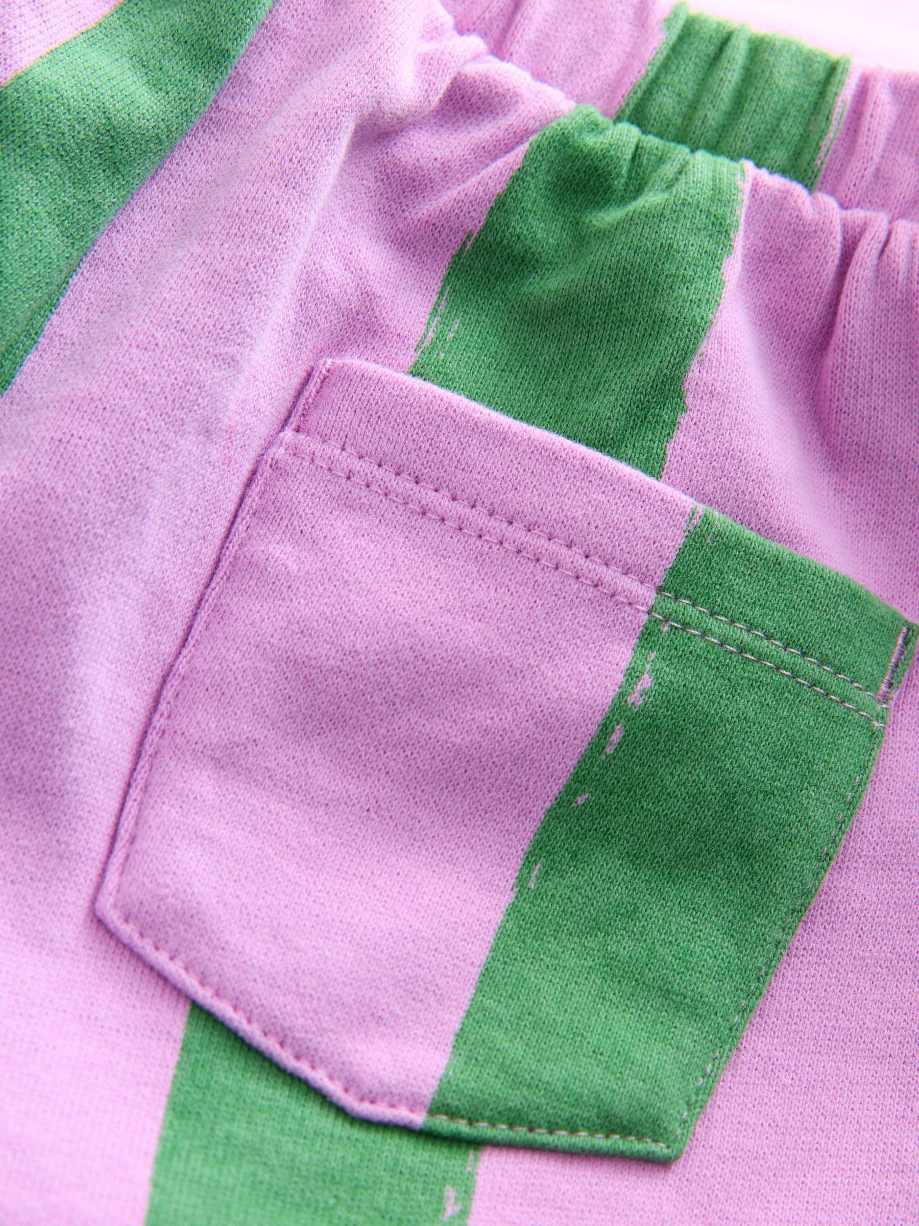 Roze gestreepte eenhoorn - Set van sweatshirt en joggingbroek met rechte wijde pijpen (3mnd -7jr)