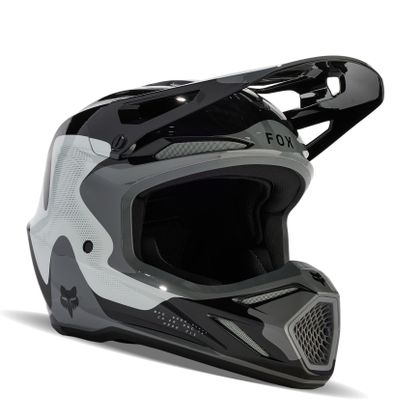 Casque cross Fox V3 - REVISE 2024 - Noir / Gris