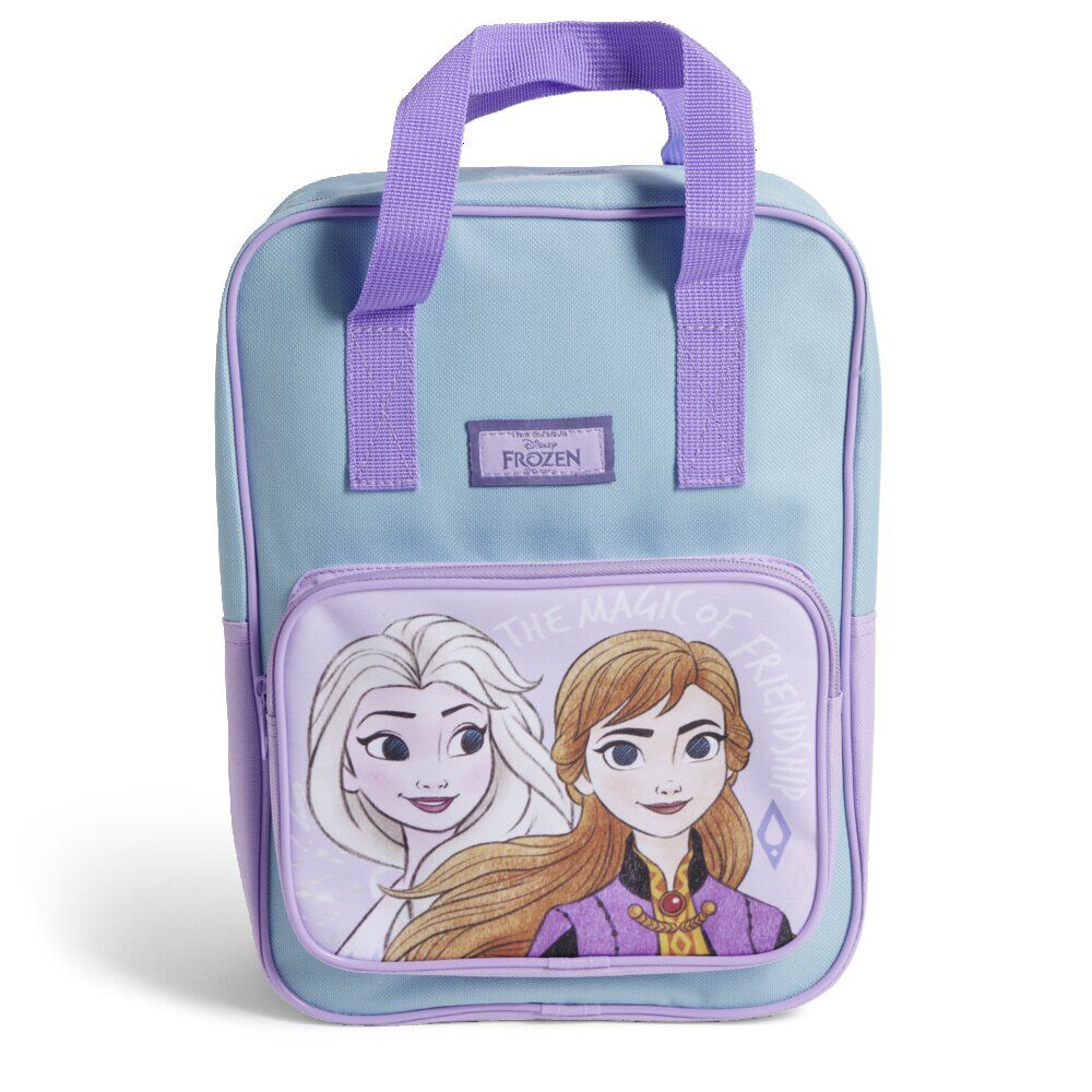 Sac à dos enfant Reine des Neiges 23x9xH31cm polyester violet