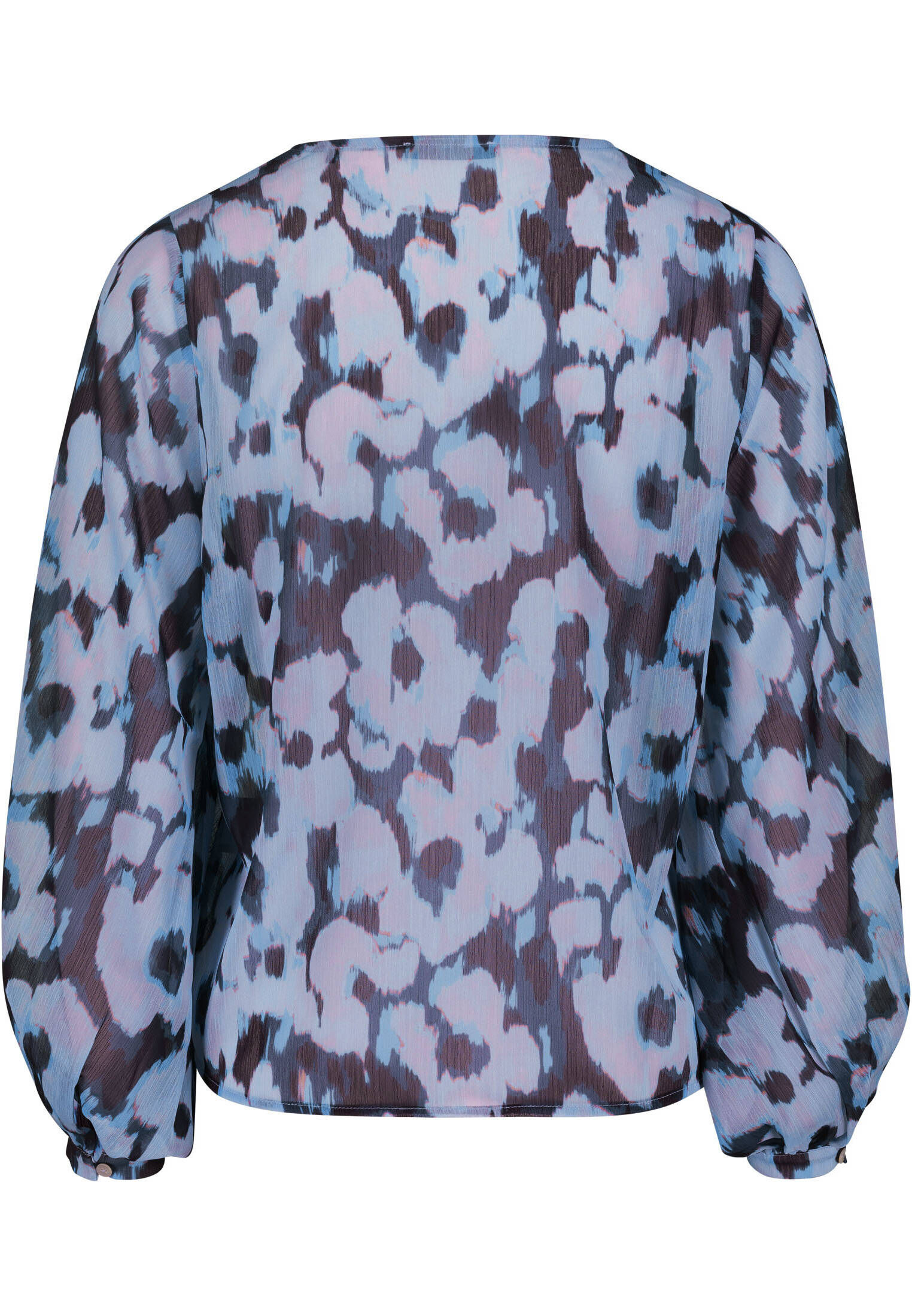 zero| Damen Chiffonbluse mit Print