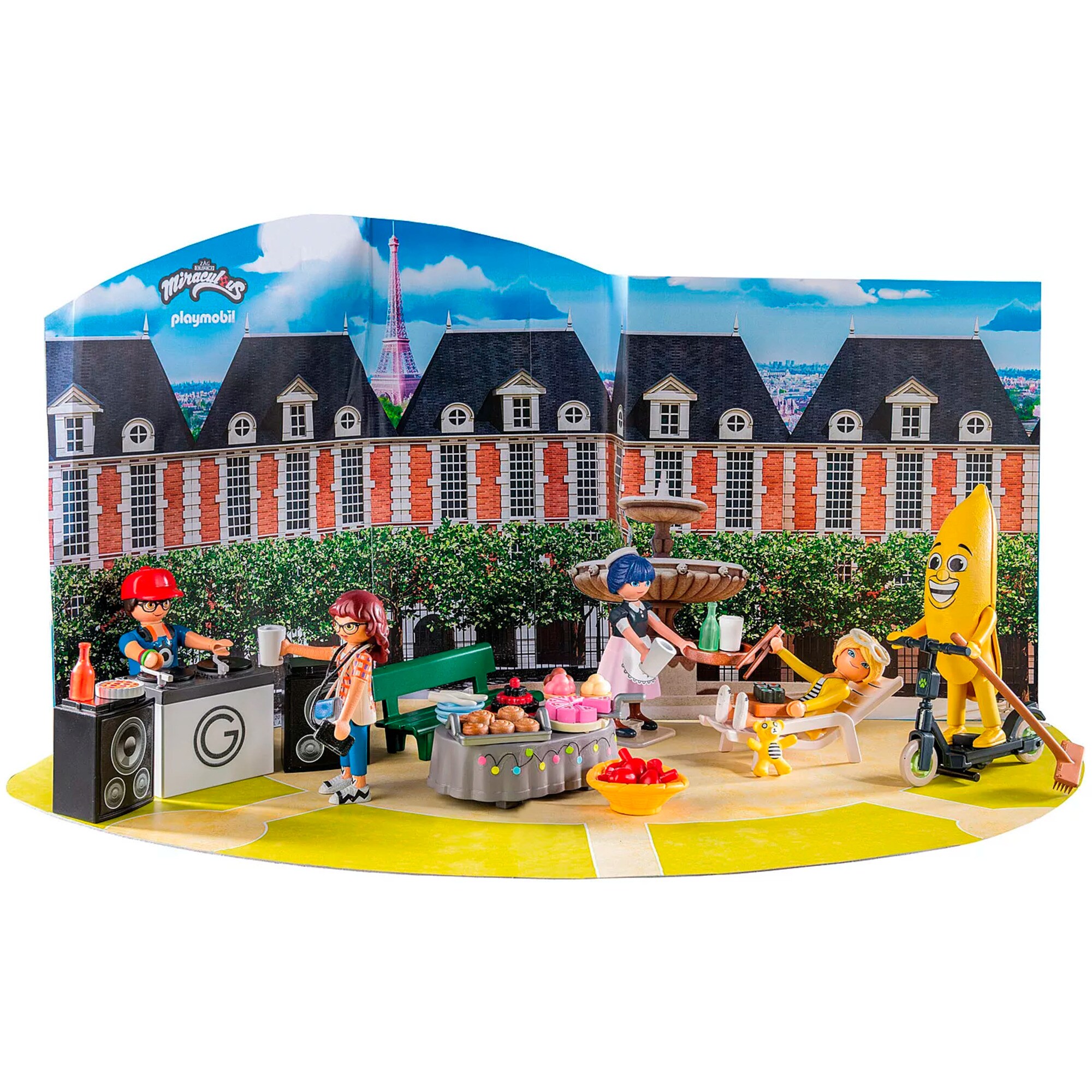 PLAYMOBIL Konstruktionsspielzeug Adventskalender Miraculous: Picknick in Paris