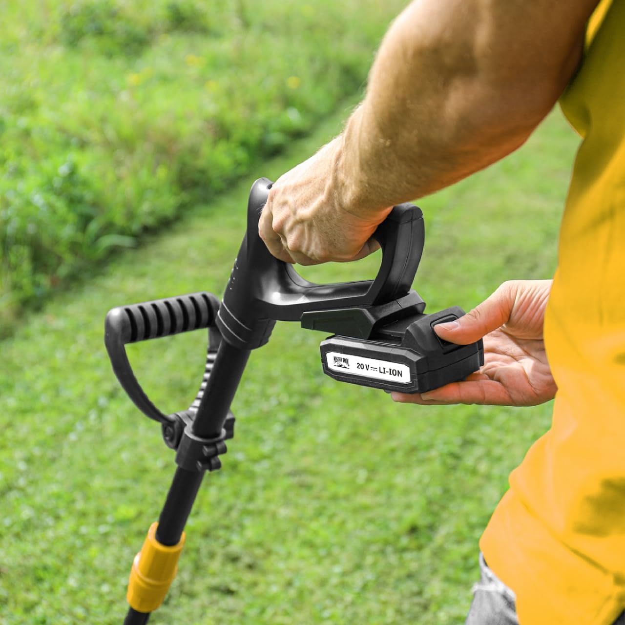 Akku-Garten-Set | 20V Rasenmäher, Rasentrimmer & Heckenschere | Kabellos & leistungsstark | 2X Li-Ion Akkus & Schnellladegerät | Perfekt für kleine & mittelgroße Gärten