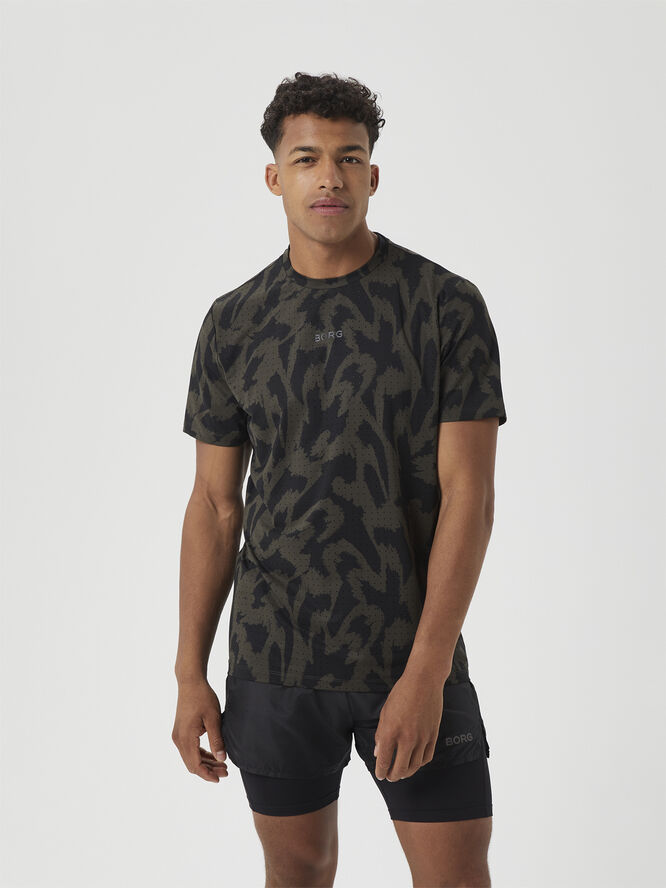 Björn Borg BORG RUNNING PERFORATED T-SHIRT Bb running aop