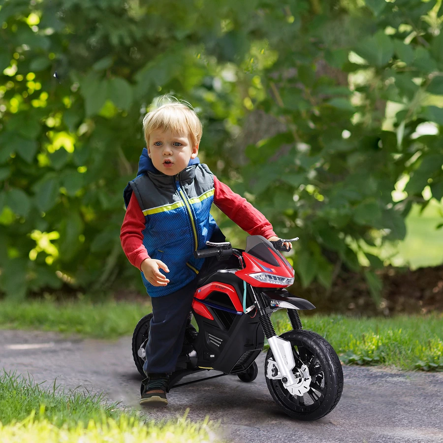 HOMCOM Elektro-Motorrad für Kinder rot