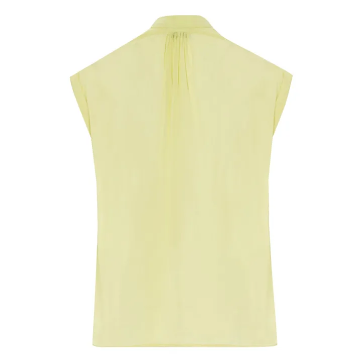 Forte Forte Blouse Voile de Coton et Soie | Jaune