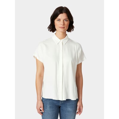 Damenbluse Kurzarm, Offwhite