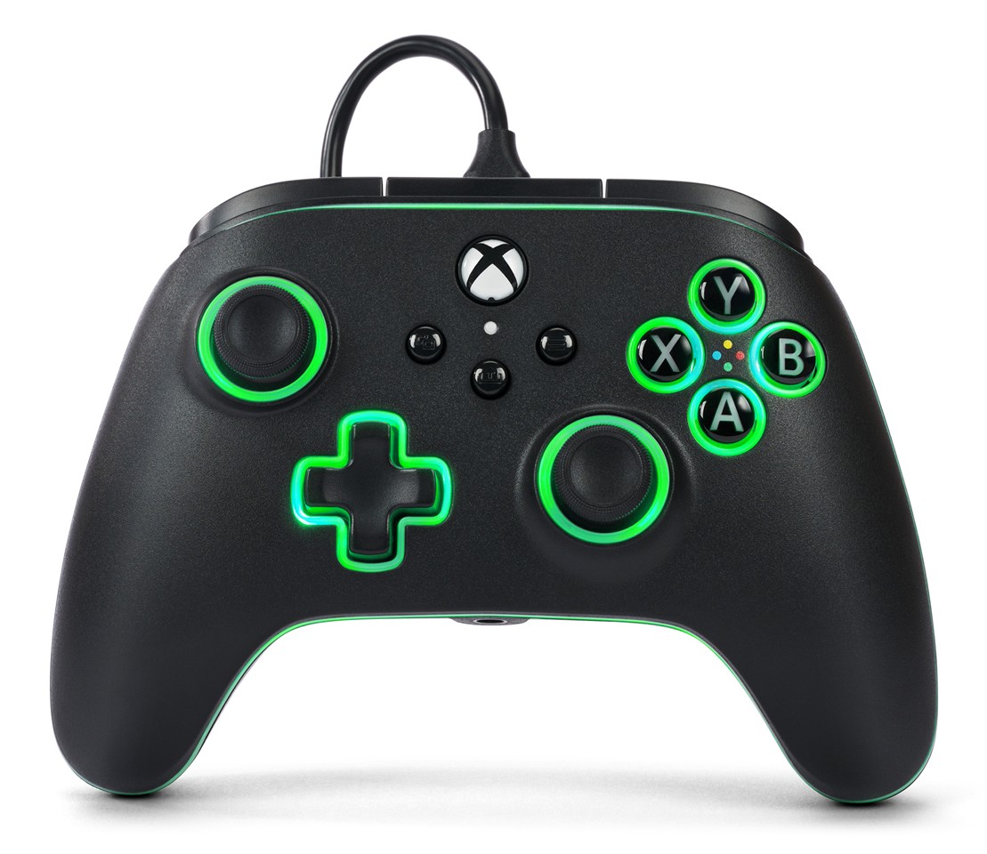 PowerA Advantage Wired Controller - Xbox Series X/S -m/ Lumectra + RGB LED Strip - Black