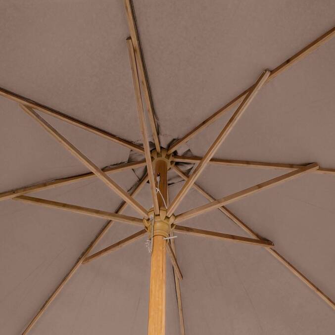 Parasol droit rond TINAEI Taupe