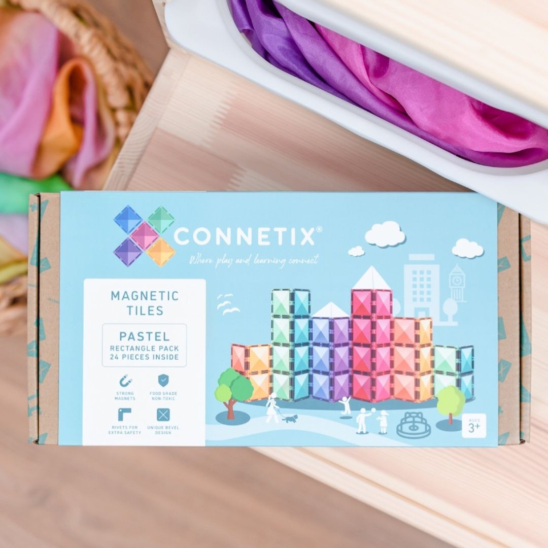 Connetix magnetische tegels rectangle pastel