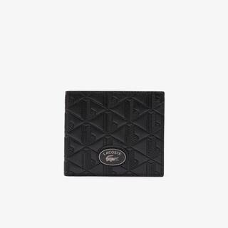 Portefeuille moyen pliable avec monogramme Portefeuilles - Noir - Lacoste - Homme