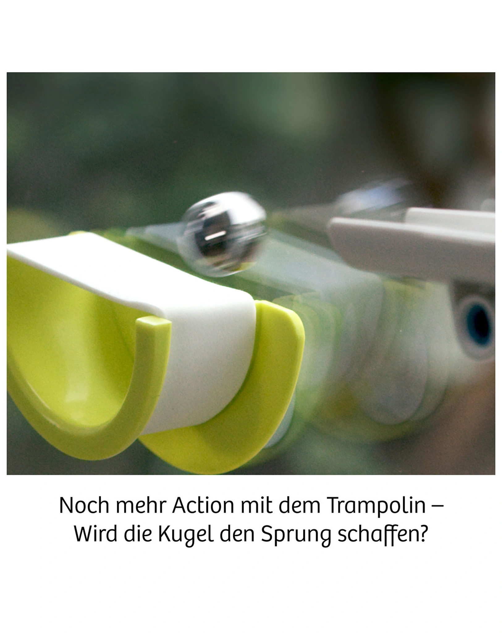 Kugelbahn-Erweiterung GECKO RUN - TRAMPOLIN in bunt